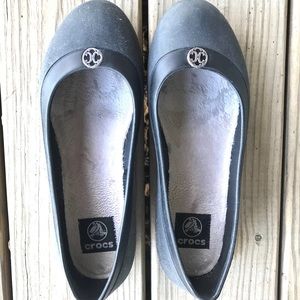 Crocs Fur Flats Size 8